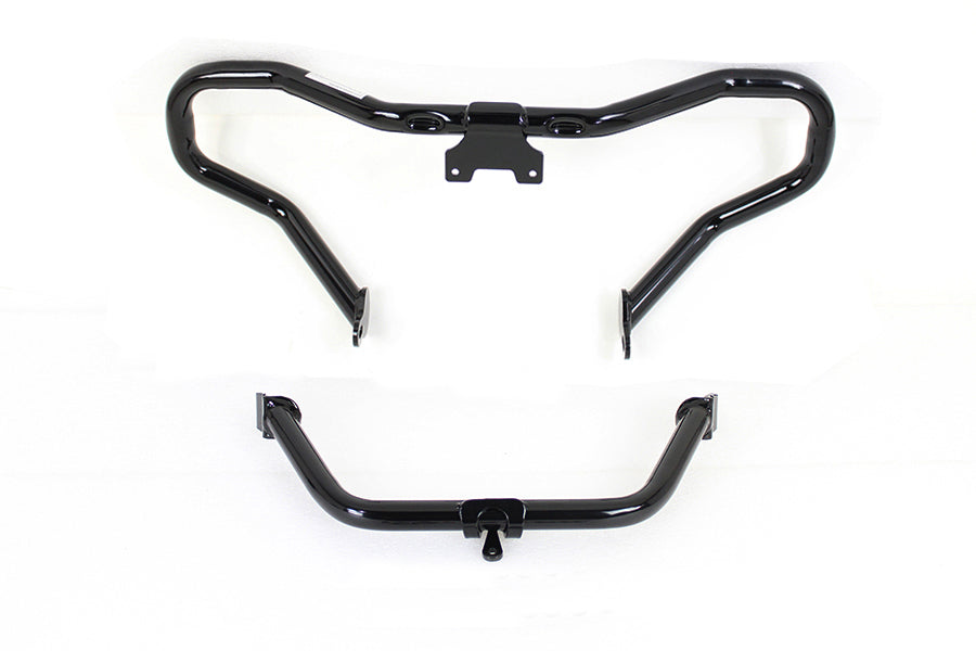 Wyatt Gatling 51-1071 Black Chopped Front Engine Guard for Harley Davidson FLTR (2014-2023)