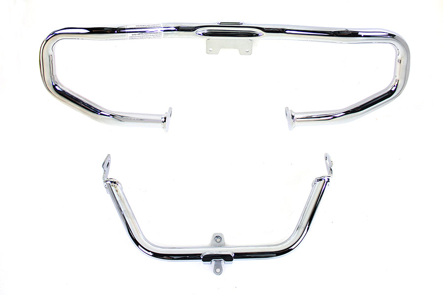 V-Twin Chrome Chopped Front Engine Guard for Harley Davidson FLTR Models