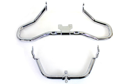 V-Twin Chrome Chopped Front Engine Guard for Harley Davidson FLTR Models