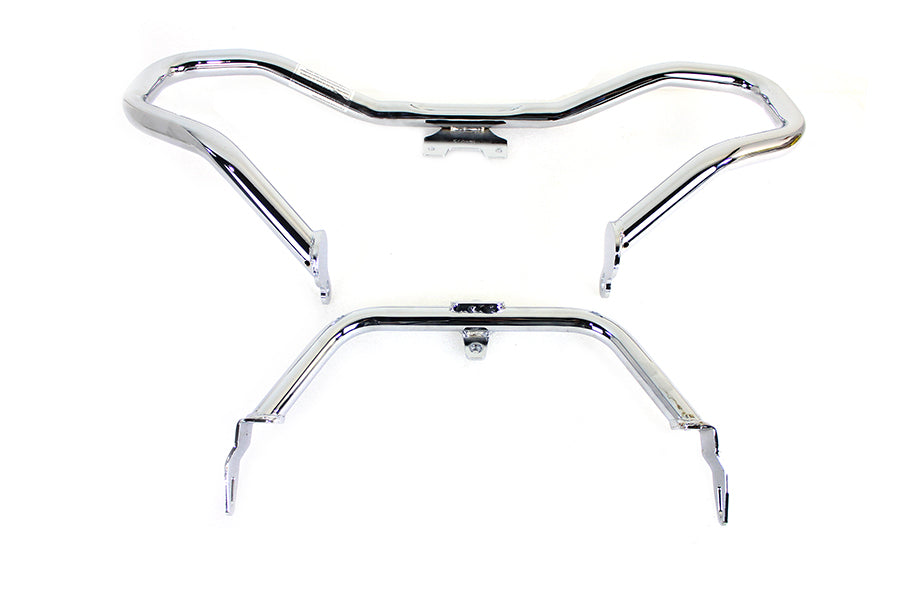 V-Twin Chrome Chopped Front Engine Guard for Harley Davidson FLTR Models