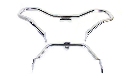 V-Twin Chrome Chopped Front Engine Guard for Harley Davidson FLTR Models