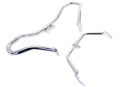 V-Twin Chrome Chopped Front Engine Guard for Harley Davidson FLTR Models
