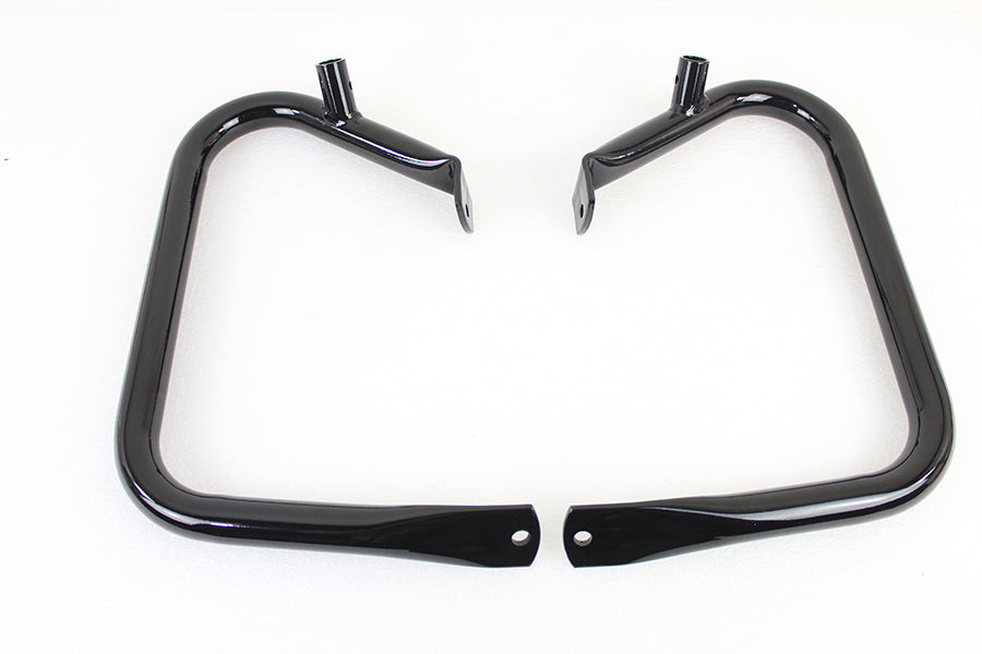 V-Twin Black Rear Buffalo Engine Bar Set for Harley Davidson FLHT Models