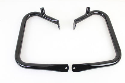 V-Twin Black Rear Buffalo Engine Bar Set for Harley Davidson FLHT Models