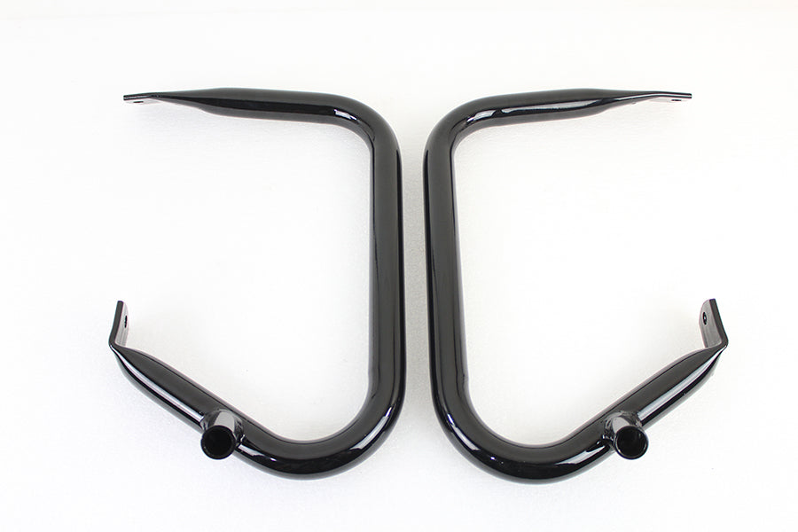 V-Twin Black Rear Buffalo Engine Bar Set for Harley Davidson FLHT Models