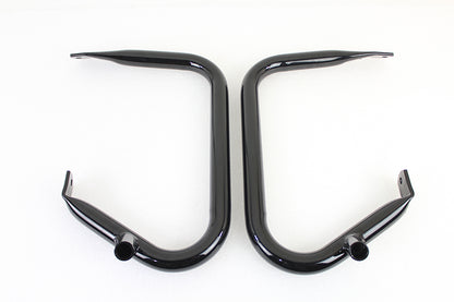 V-Twin Black Rear Buffalo Engine Bar Set for Harley Davidson FLHT Models