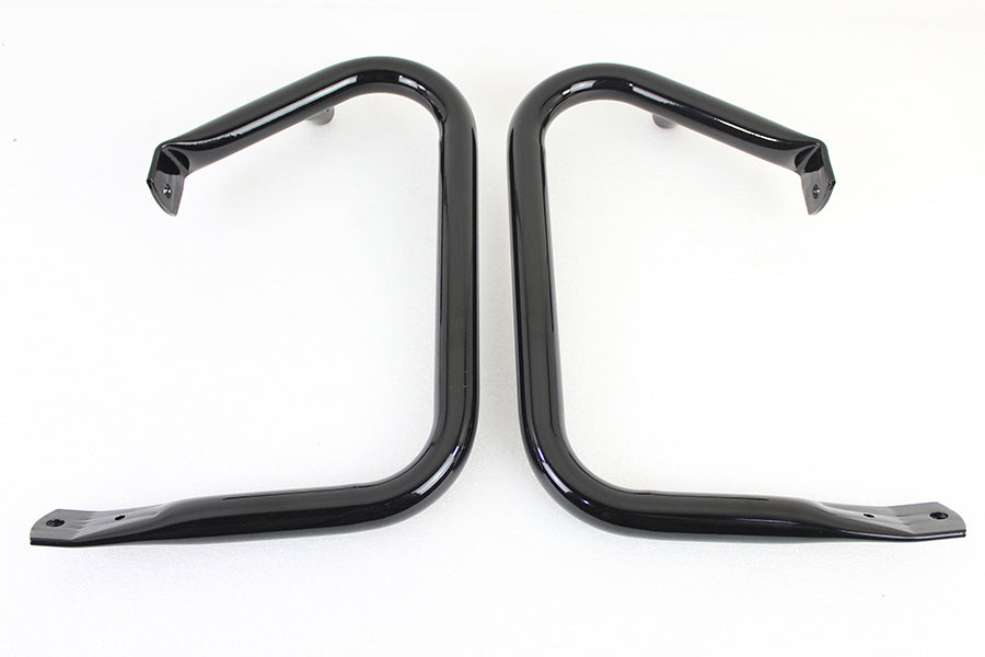 V-Twin Black Rear Buffalo Engine Bar Set for Harley Davidson FLHT Models