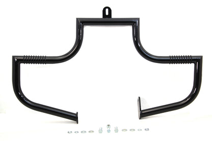 V-Twin Black Front Engine Bar for Harley Davidson FLSTC (1986-1995)