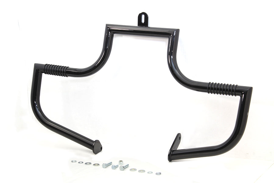 V-Twin Black Front Engine Bar for Harley Davidson FLSTC (1986-1995)