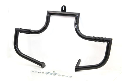 V-Twin Black Front Engine Bar for Harley Davidson FLSTC (1986-1995)