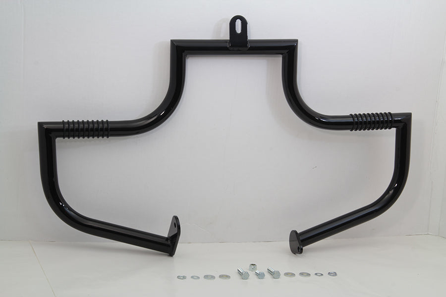 V-Twin Black Front Engine Bar for Harley Davidson FLSTC (1986-1995)