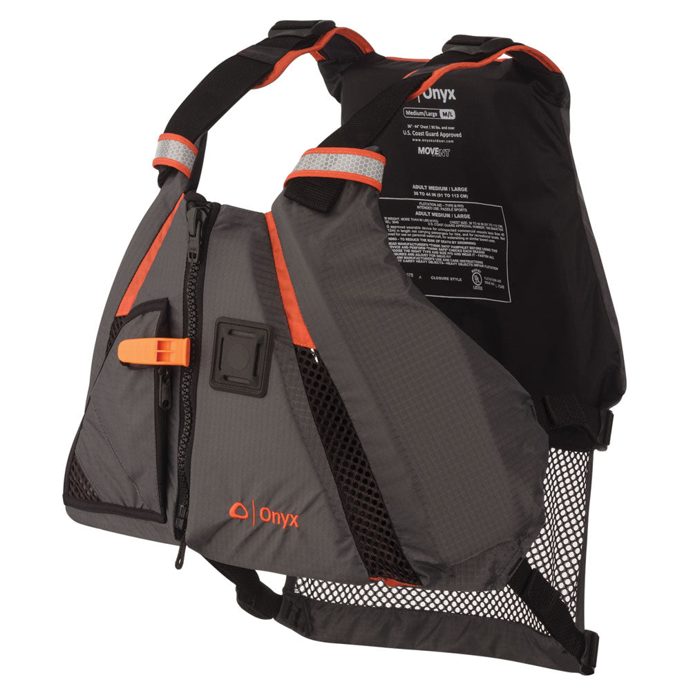 Onyx Outdoor MoveVent Dynamic Paddle Sports Life Vest XL/2X, Coast Guard Approved Personal Flotation Device