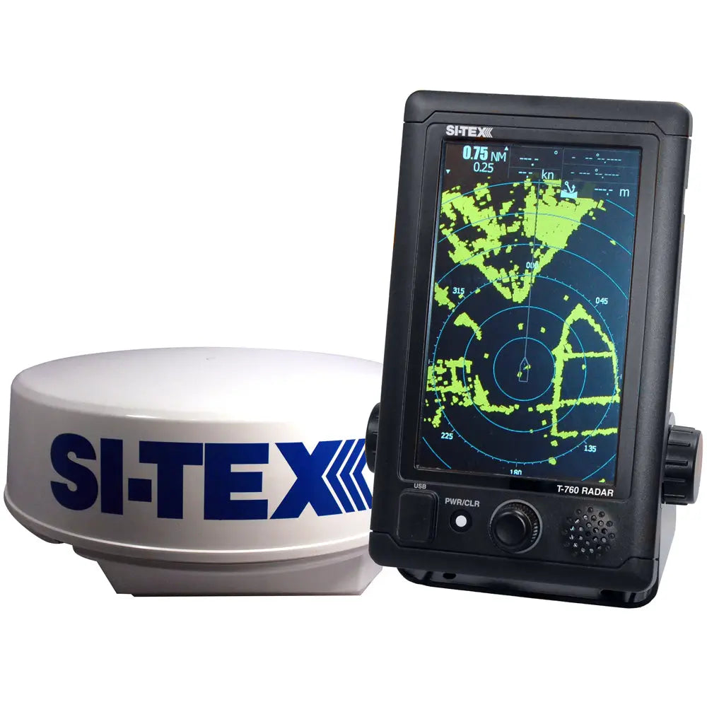 SI-TEX T-760 Compact Color Radar with 4kW 18-Inch Dome and 7-Inch Touchscreen
