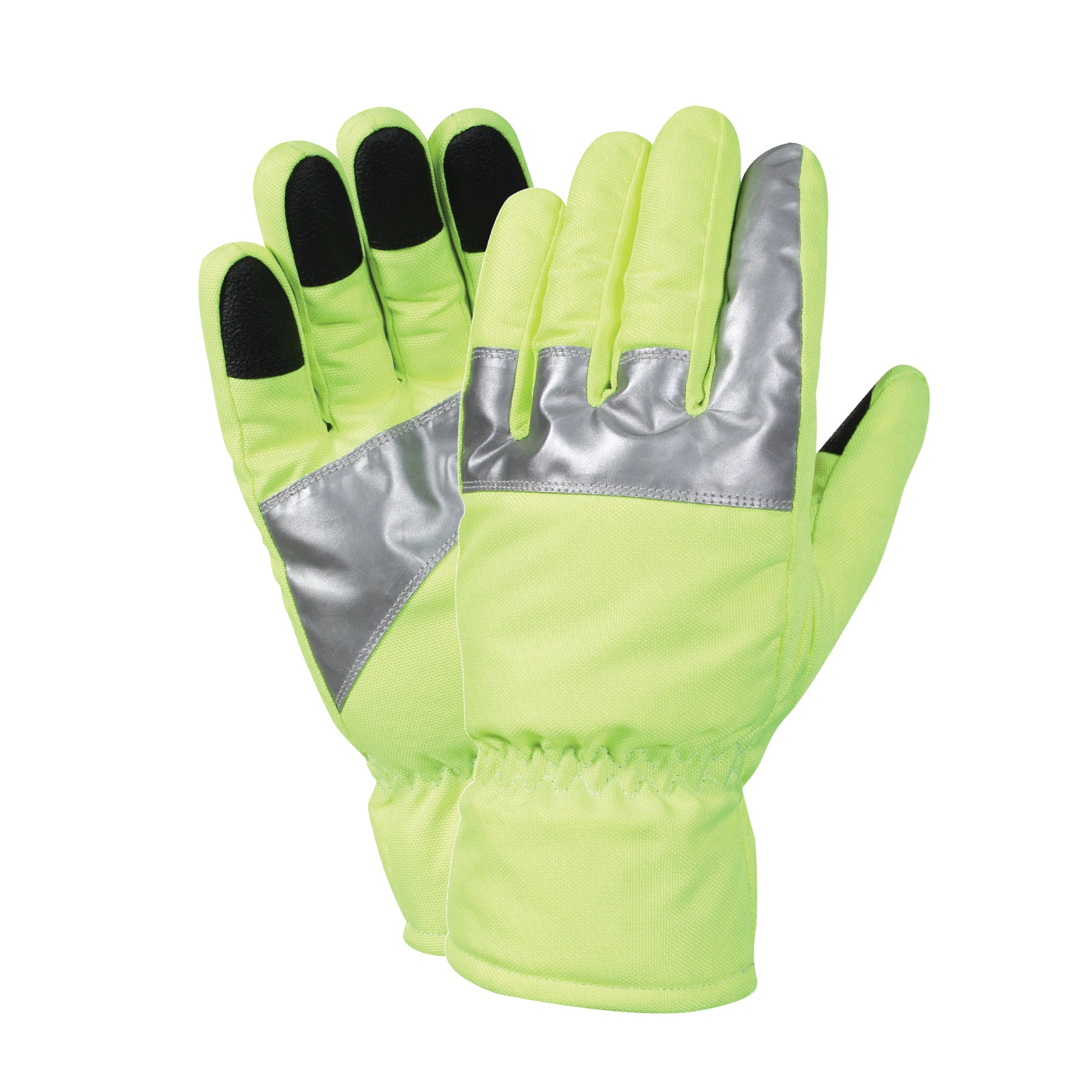 Rothco Safety Green Gloves with Reflective Tape - Size Large