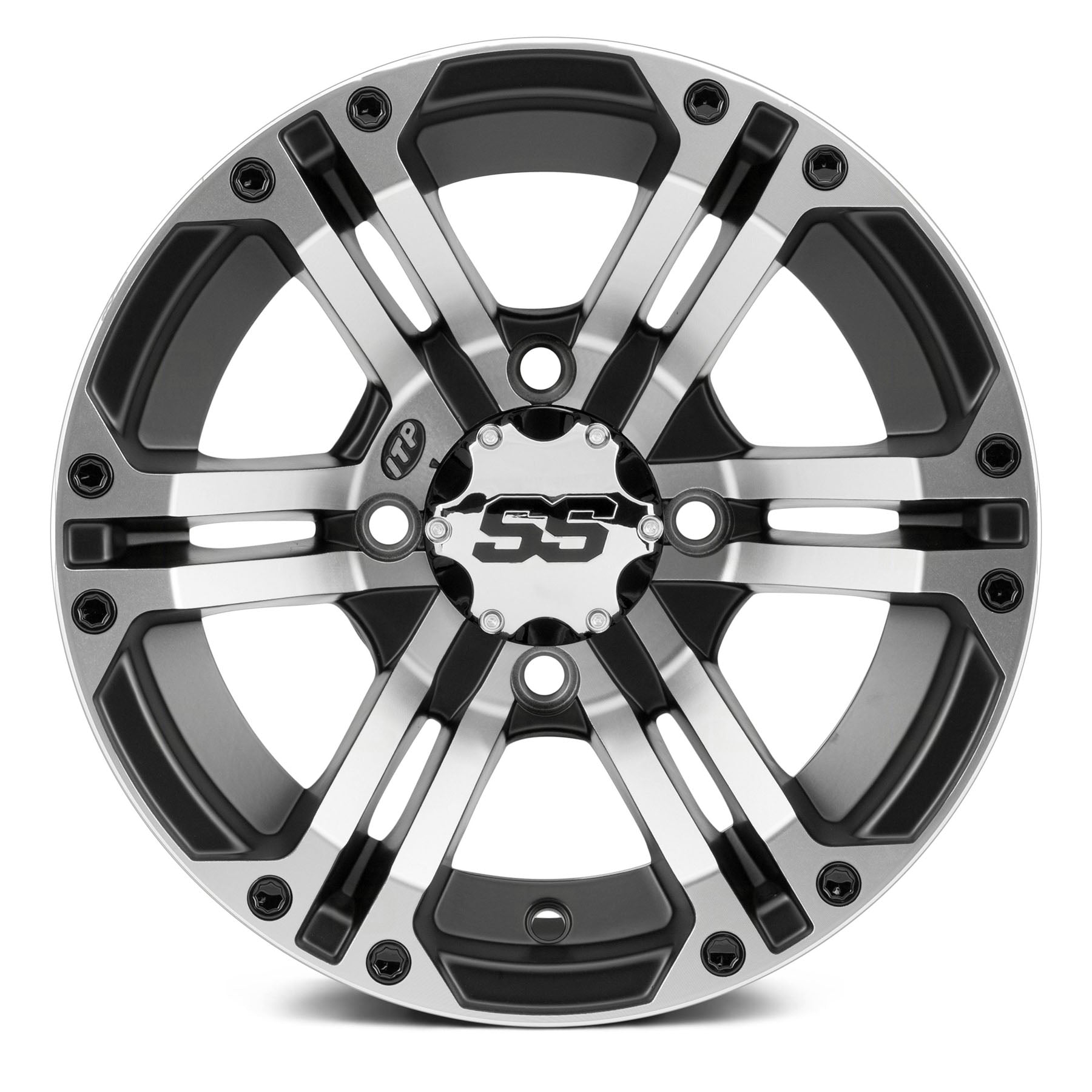 ITP SS Alloy SS212 14x6 Machined Wheel - Part Number 1422232404B