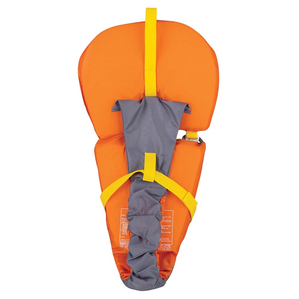 Full Throttle Baby-Safe Vest Infant to 30 lbs Orange and Grey, Part Number 104000-200-000-14