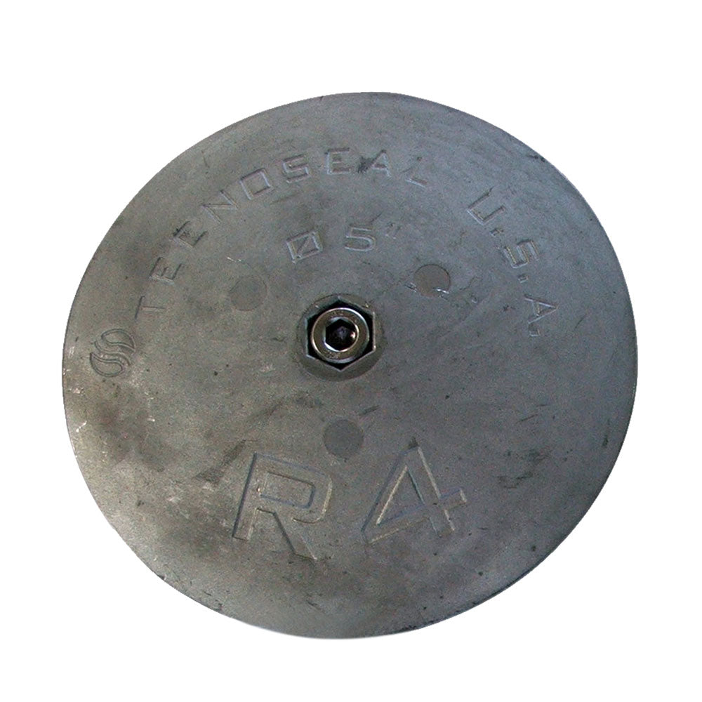 Tecnoseal R4MG Magnesium Rudder Anode - 5 Inch Diameter, 5/8 Inch Height
