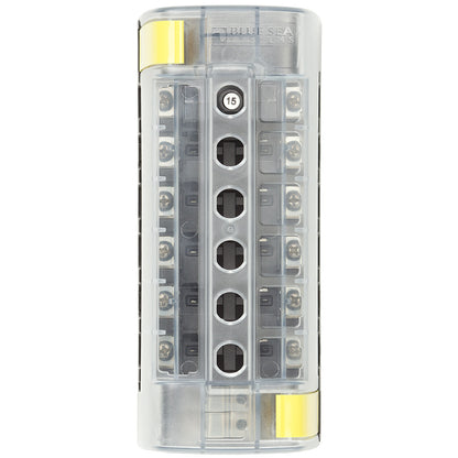 Blue Sea Systems 5050 ST CLB 6-Position Circuit Breaker Block for Marine and Automotive Applications