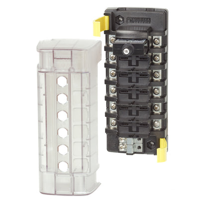 Blue Sea Systems 5050 ST CLB 6-Position Circuit Breaker Block for Marine and Automotive Applications