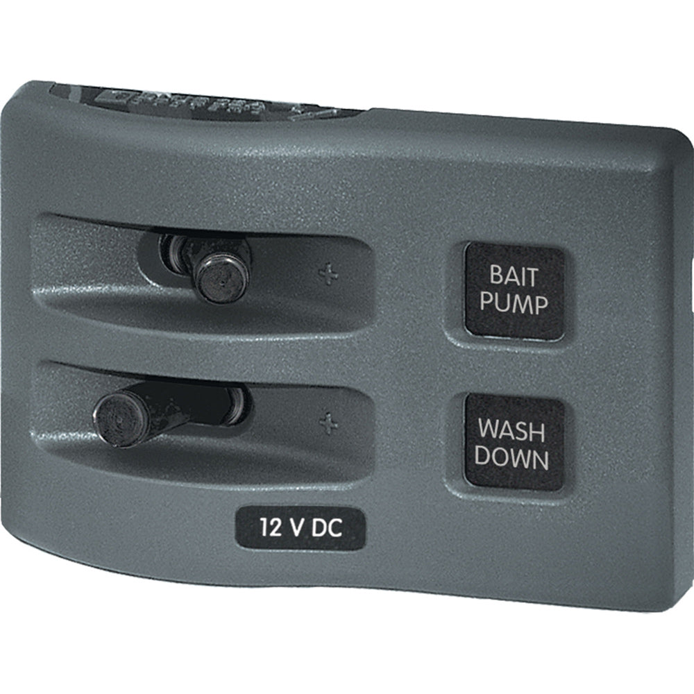 Blue Sea Systems WeatherDeck 12V DC Waterproof Switch Panel - 2 Position