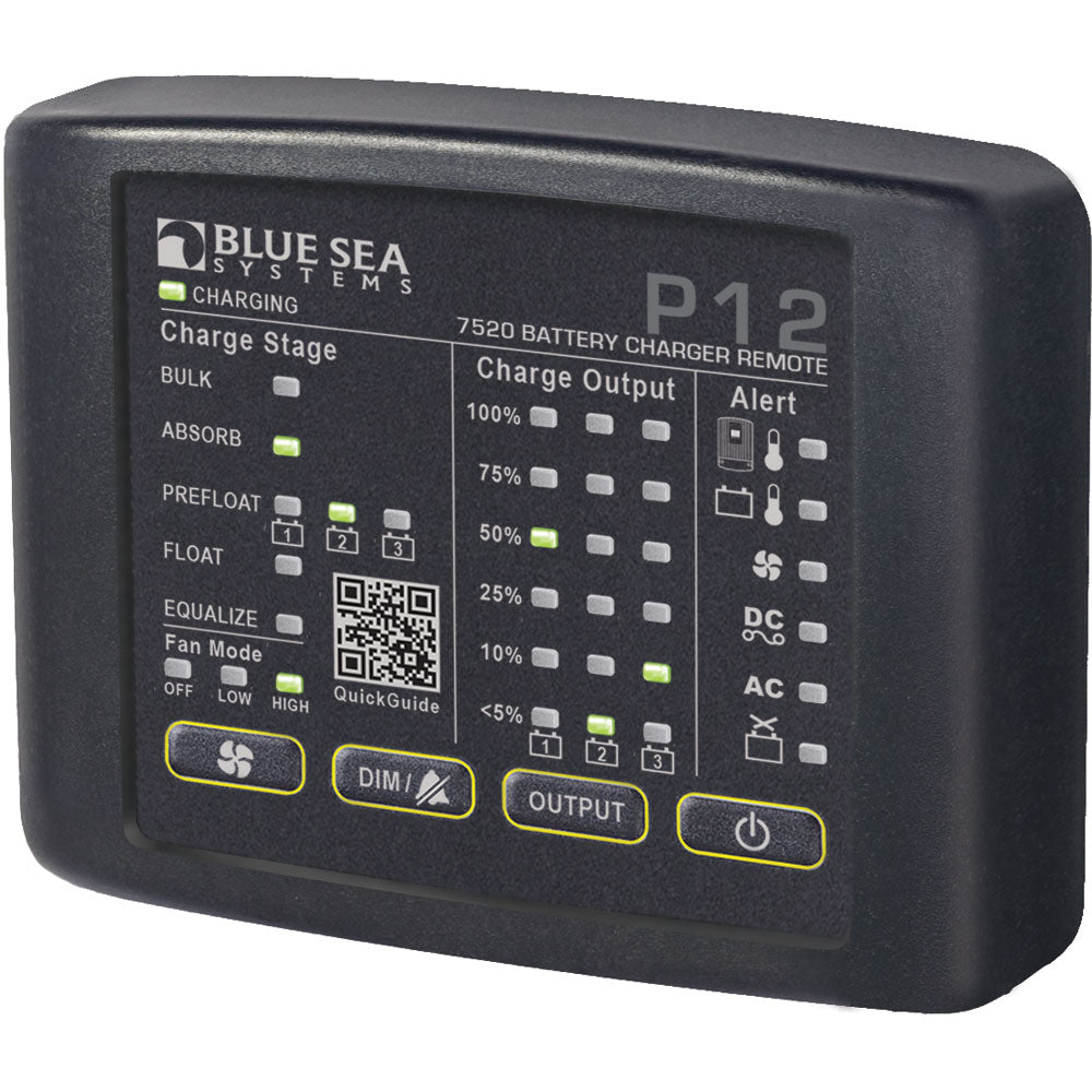 Blue Sea Systems P12 Battery Charger LED Remote Control (Part 7520)