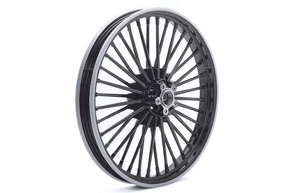 V-Twin 52-0001 21 inch x 2.15 inch Duro 36 Fat Spoke Matte Black Wheel for Harley Davidson FXST