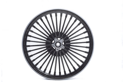 V-Twin Front 21 Inch x 3.15 Inch Duro 36 Fat Spoke Matte Black Wheel for Harley Davidson FLT
