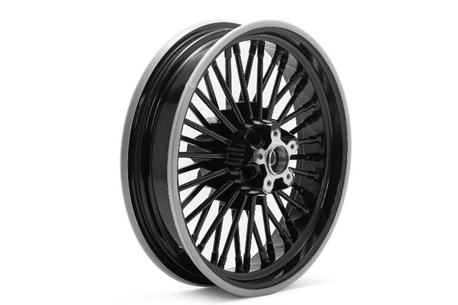 V-Twin 16 Inch x 3.5 Inch Duro 36 Fat Spoke Wheel for Harley Davidson FLST 1986-1995 with Timken Bearings