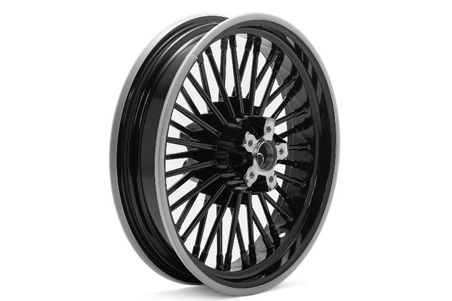 V-Twin 16 Inch x 3.5 Inch Duro 36 Fat Spoke Wheel for Harley Davidson FLST 1986-1995 with Timken Bearings