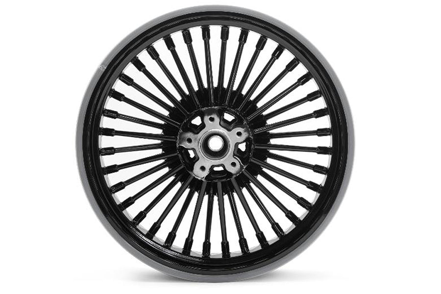V-Twin 16 Inch x 3.5 Inch Duro 36 Fat Spoke Wheel for Harley Davidson FLST 1986-1995 with Timken Bearings