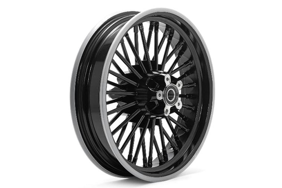 V-Twin HD-RW-C362-BLA Rear 16 Inch x 3.5 Inch Duro 36 Fat Spoke Matte Black Wheel for Harley Davidson