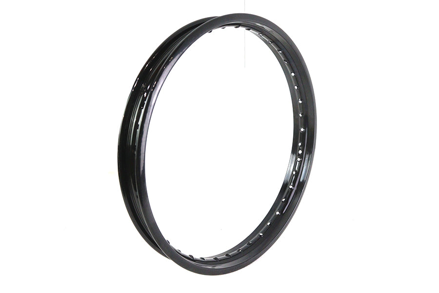 V-Twin 21 Inch x 1.85 Inch Rolled Edge Rim Black - Front Fitment, Part 11211B
