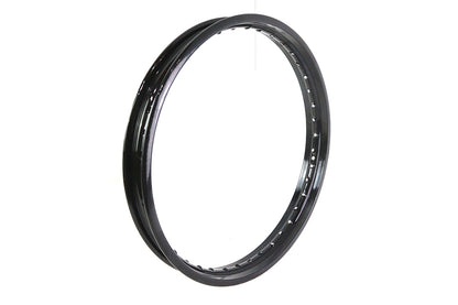 V-Twin 21 Inch x 1.85 Inch Rolled Edge Rim Black - Front Fitment, Part 11211B