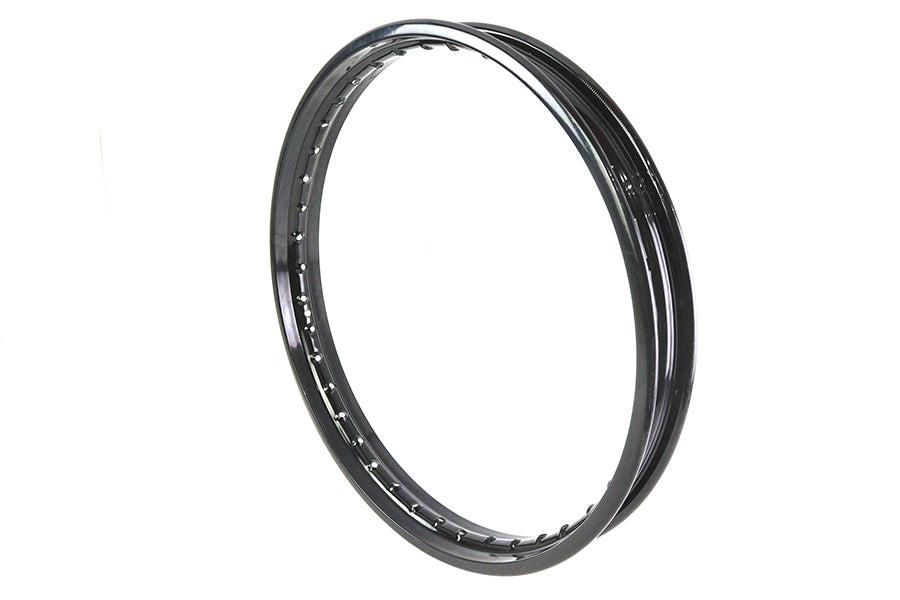 V-Twin 21 Inch x 1.85 Inch Rolled Edge Rim Black - Front Fitment, Part 11211B