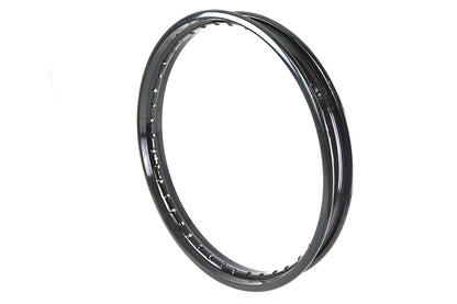 V-Twin 21 Inch x 1.85 Inch Rolled Edge Rim Black - Front Fitment, Part 11211B