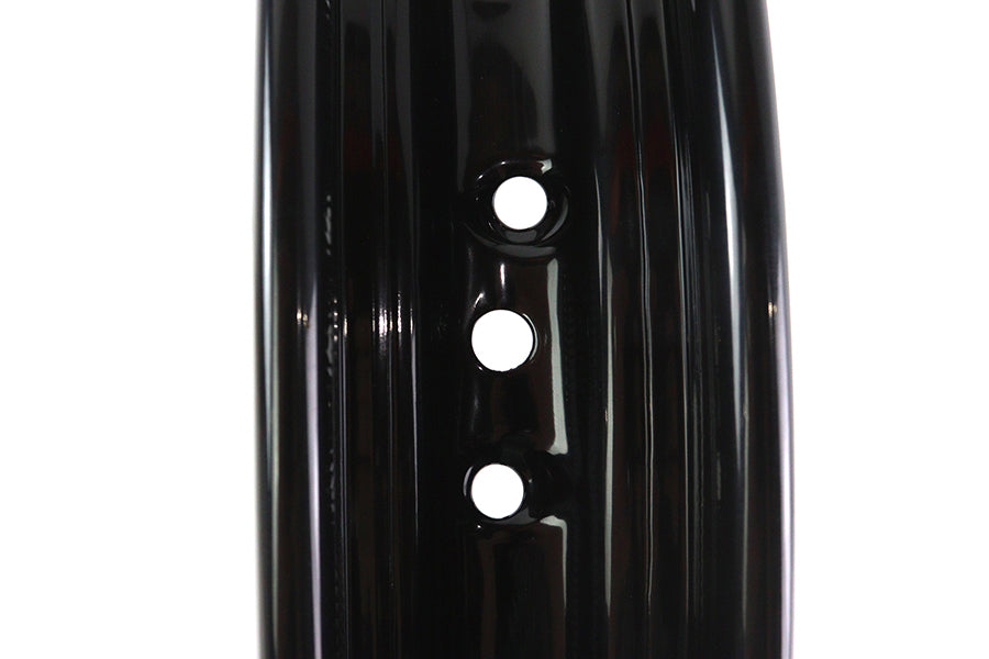 V-Twin 21 Inch x 1.85 Inch Rolled Edge Rim Black - Front Fitment, Part 11211B