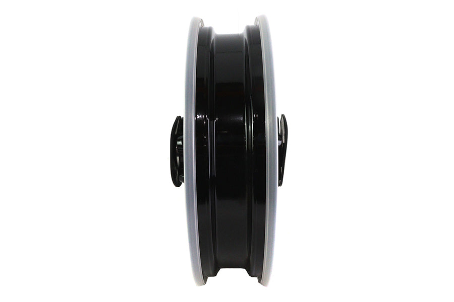 V-Twin Front 16 Inch x 3.5 Inch Duro 36 Fat Spoke Matte Black Wheel for Harley Davidson FLT