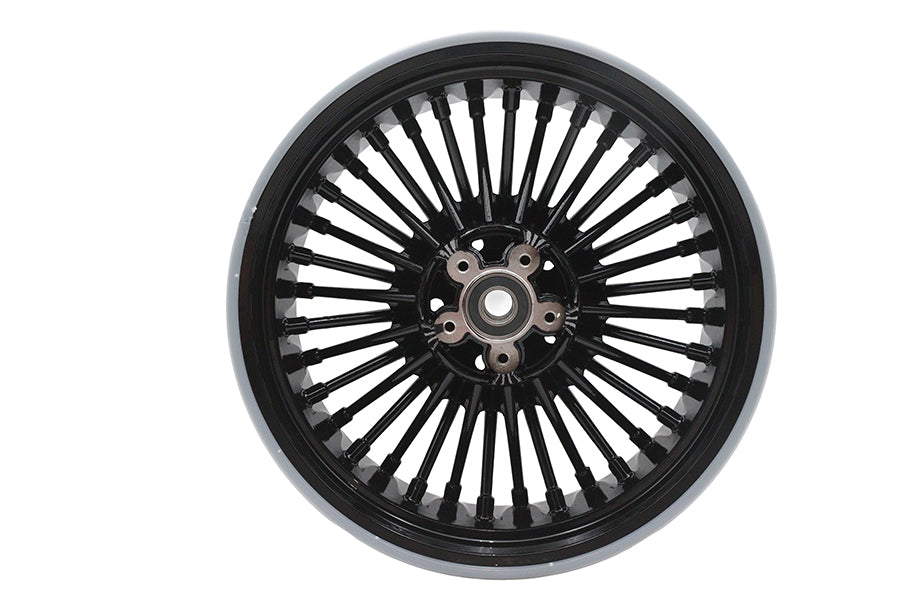 Duro 36 Fat Spoke Rear Wheel for Harley Davidson FLHT - 16 Inch x 5.5 Inch Gloss Black Part Number HD-RW-C365-BLA