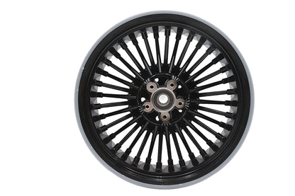 Duro 36 Fat Spoke Rear Wheel for Harley Davidson FLHT - 16 Inch x 5.5 Inch Gloss Black Part Number HD-RW-C365-BLA