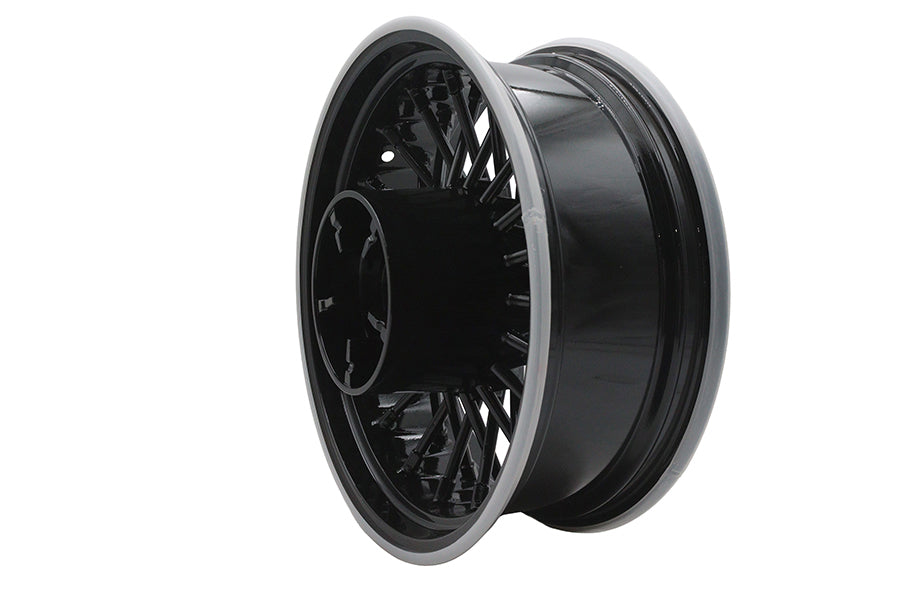 Duro 36 Fat Spoke Rear Wheel for Harley Davidson FLHT - 16 Inch x 5.5 Inch Gloss Black Part Number HD-RW-C365-BLA