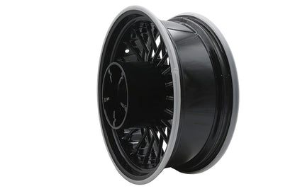 Duro 36 Fat Spoke Rear Wheel for Harley Davidson FLHT - 16 Inch x 5.5 Inch Gloss Black Part Number HD-RW-C365-BLA