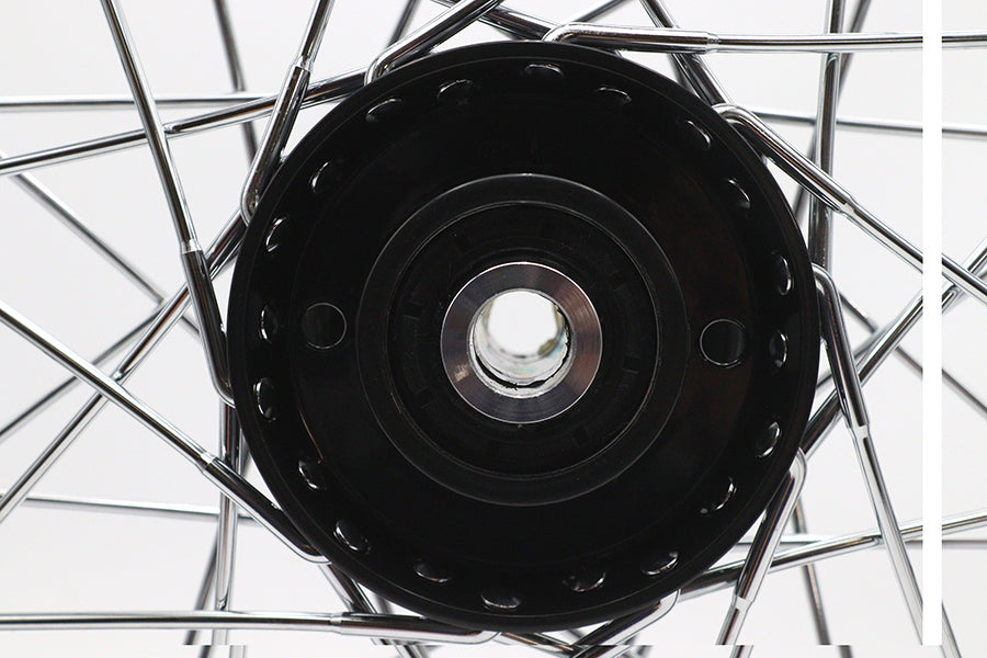 V-Twin 21 inch x 2.15 inch Front Spool Wheel in Black (Part #51699)