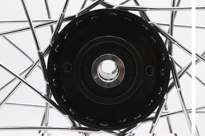 V-Twin 21 inch x 2.15 inch Front Spool Wheel in Black (Part #51699)