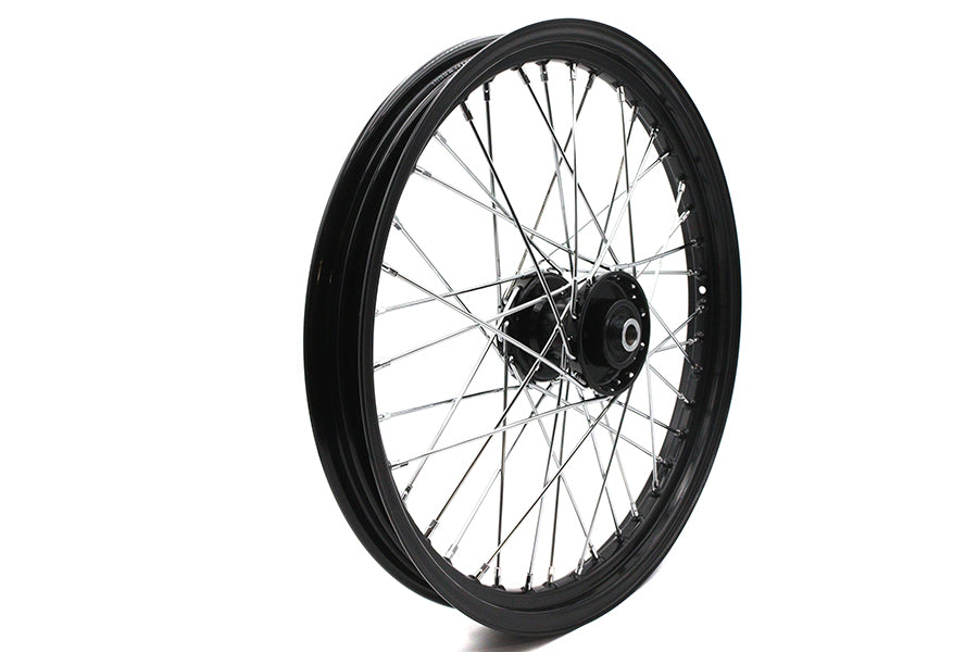 V-Twin 21 inch x 2.15 inch Front Spool Wheel in Black (Part #51699)