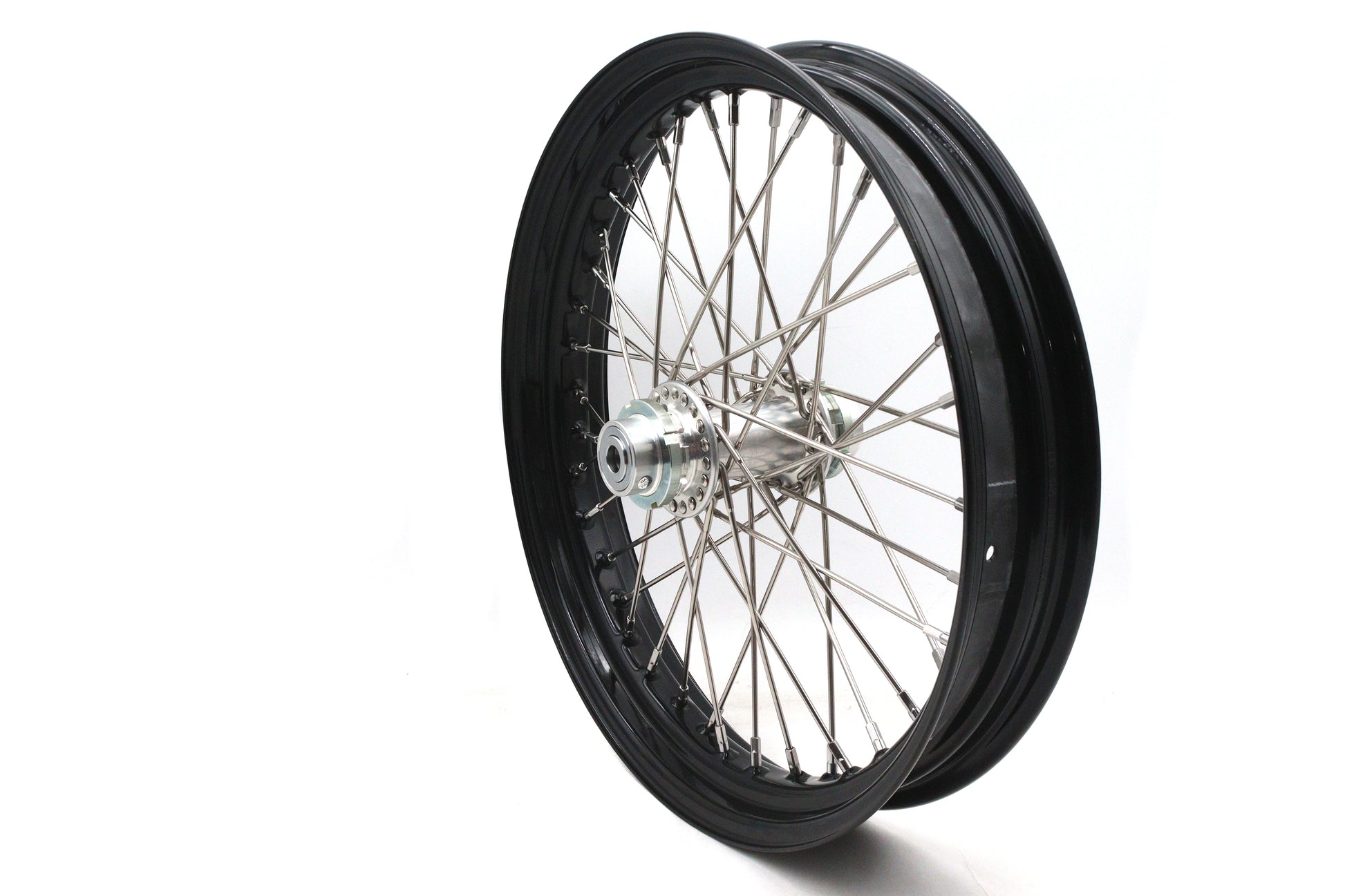 V-Twin XR 750 19 inch x 3-inch Rear Wheel with Black Rim for Harley Davidson W Models