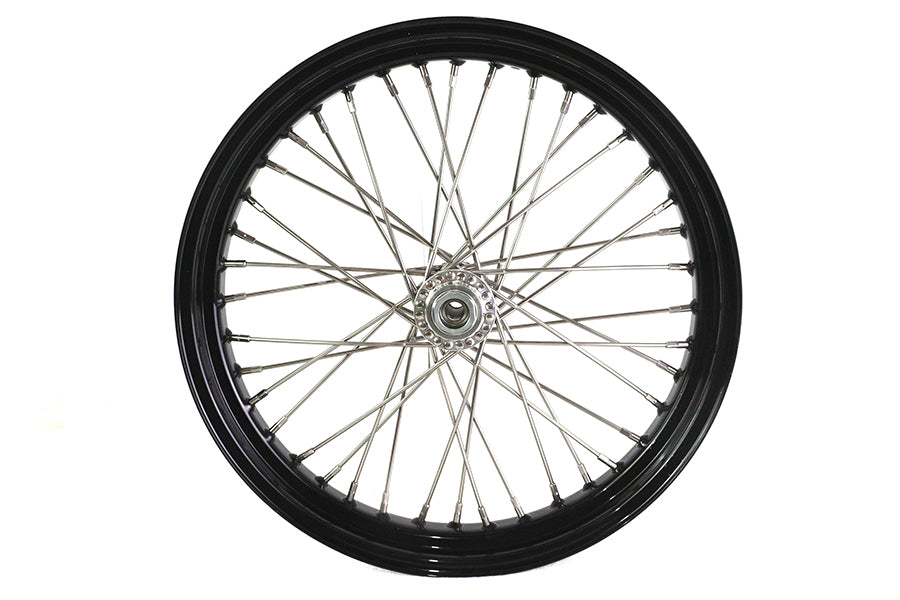 V-Twin XR 750 19 Inch x 3.00 Inch Front Spoke Wheel Black for Harley Davidson XR Models