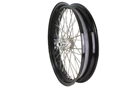 V-Twin XR 750 19 Inch x 3.00 Inch Front Spoke Wheel Black for Harley Davidson XR Models