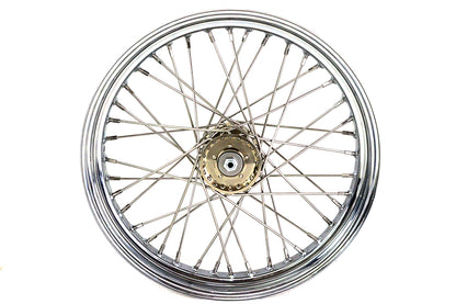 V-Twin WR 19 Inch x 3.00 Front Spool Wheel with Chrome Rim for Harley Davidson WL