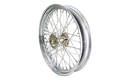 V-Twin WR 19 Inch x 3.00 Front Spool Wheel with Chrome Rim for Harley Davidson WL