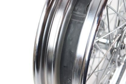 V-Twin 16 Inch x 3.00 Inch Replica F-H Star Hub Wheel Chrome - Fits Harley Davidson EL and FL (Part #19472)
